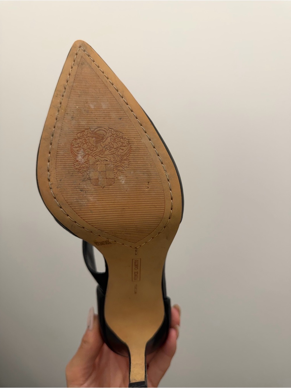 VINCE CAMUTO Carlotte
Leather Asymmetrical Strappy
Pointed Heel - Picture 10 of 14